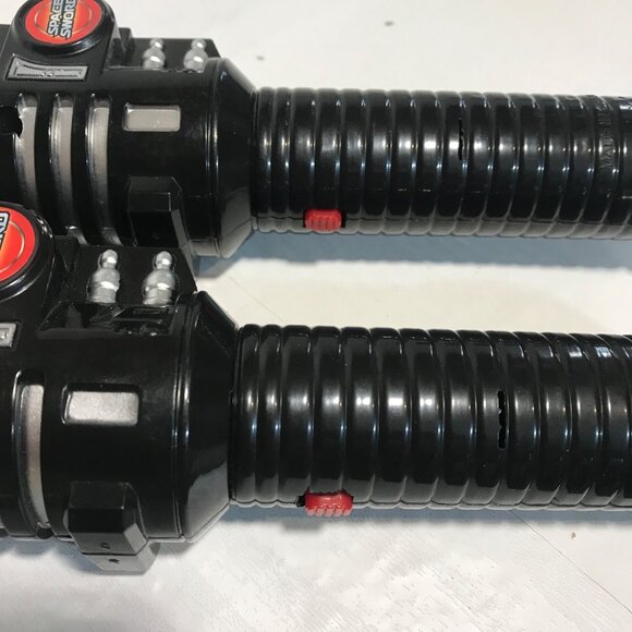 Space Sword Battle Lightsaber Toy Lights-Up Blades & Sounds 26 Inches Set of 2 - Picture 7 of 9